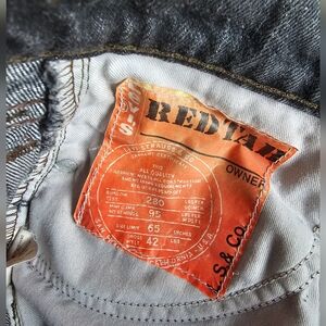 Levi's 505-5559 Vintage Black Denim Jeans w Inner Orange Patch Label S 27 RARE